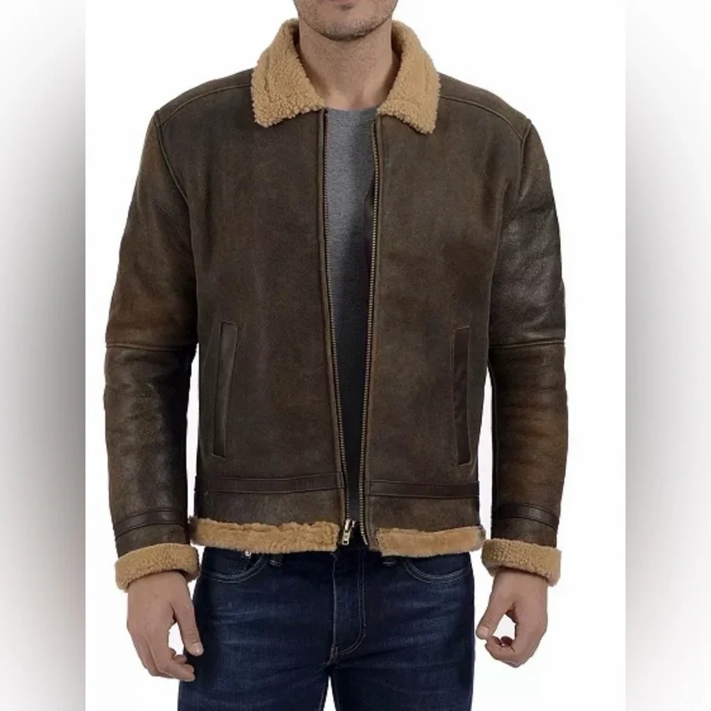 Frye Shearling Lamb Leather Jacket
